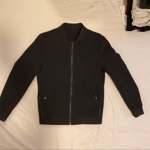 Men’s black waterproof bomber jacket